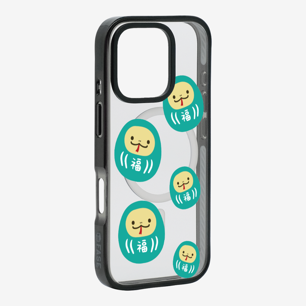 Green Daruma Phone Case