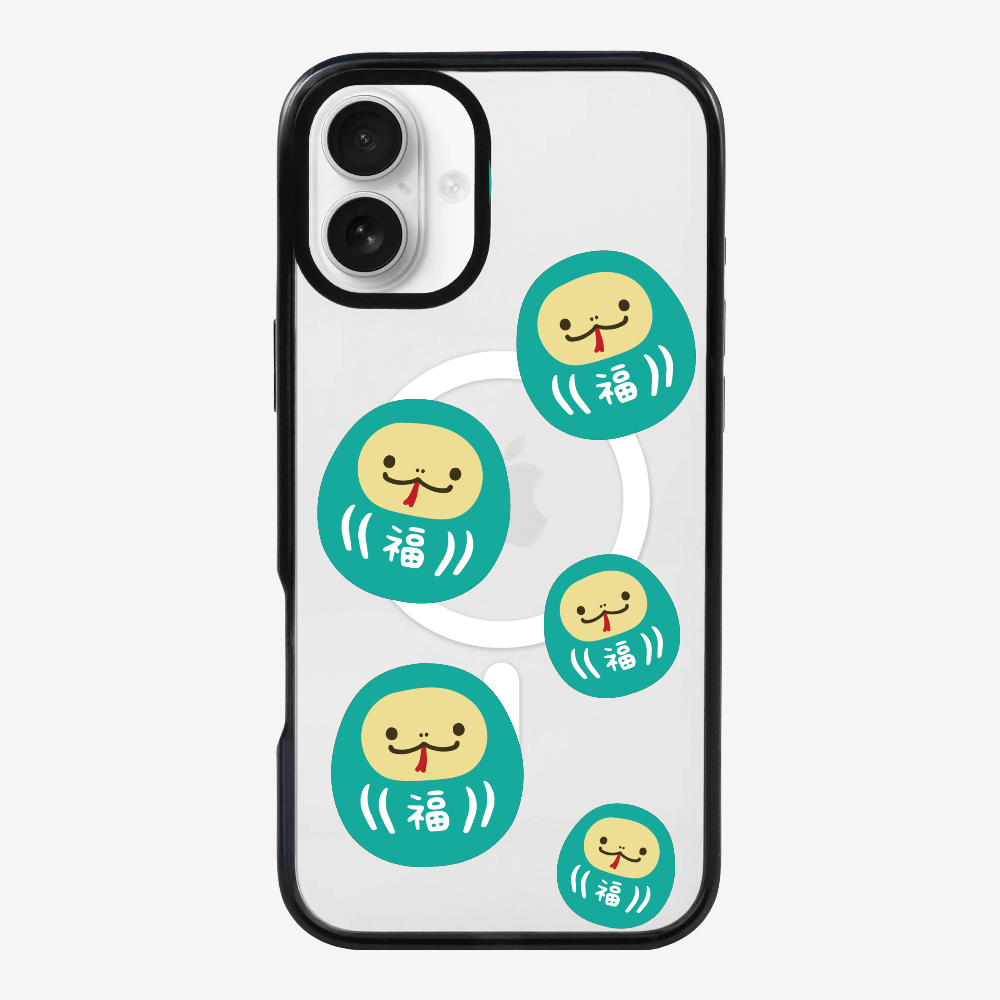 Green Daruma Phone Case