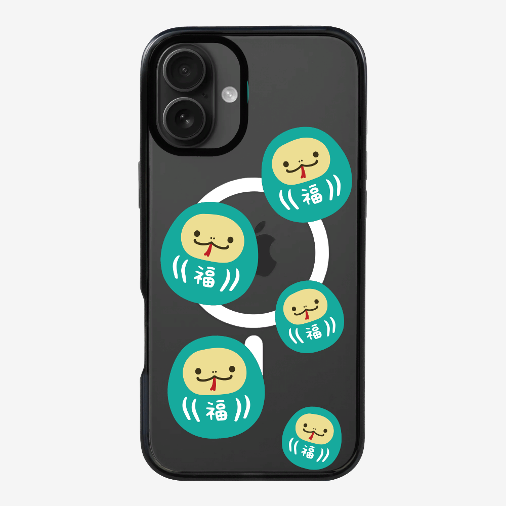 Green Daruma Phone Case