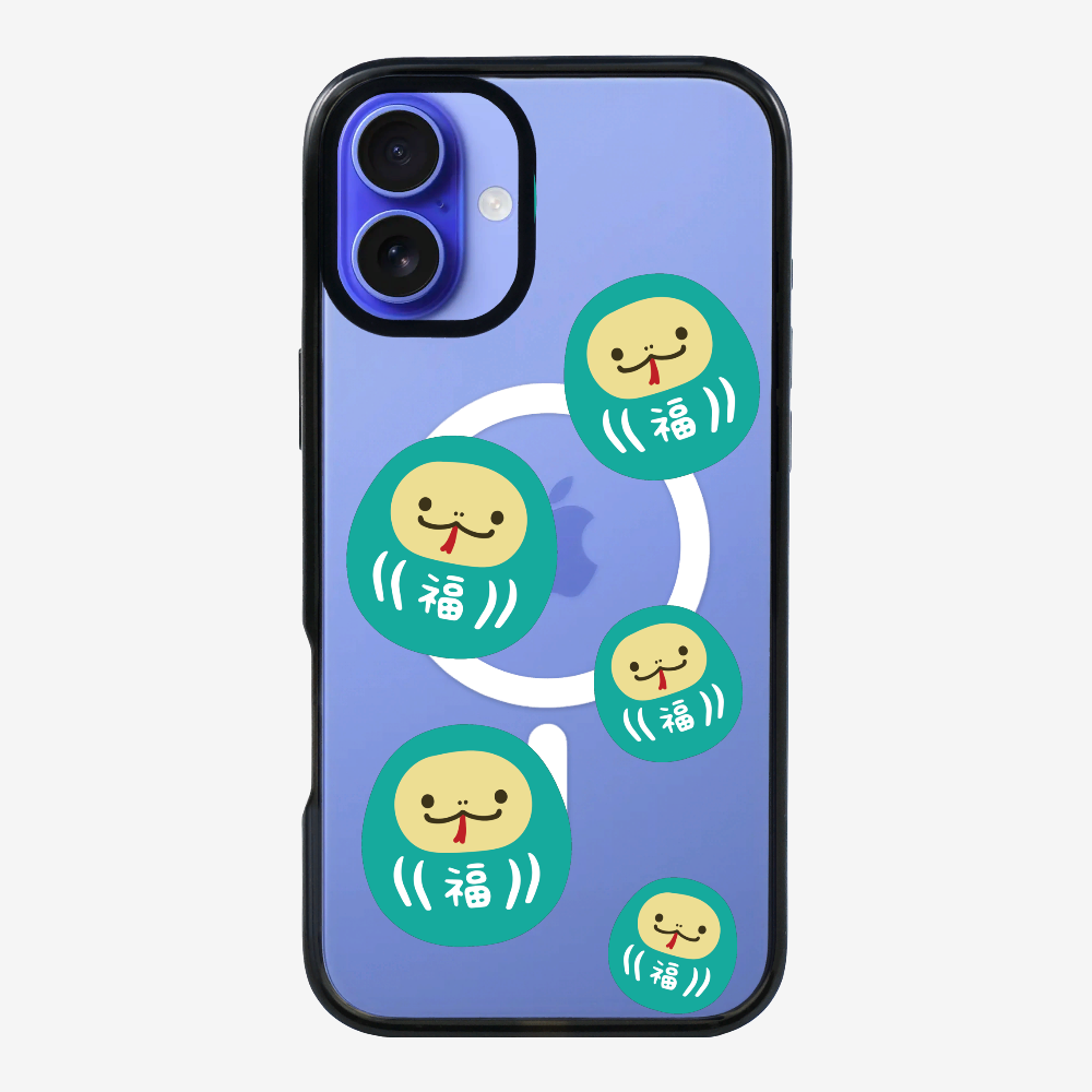 Green Daruma Phone Case