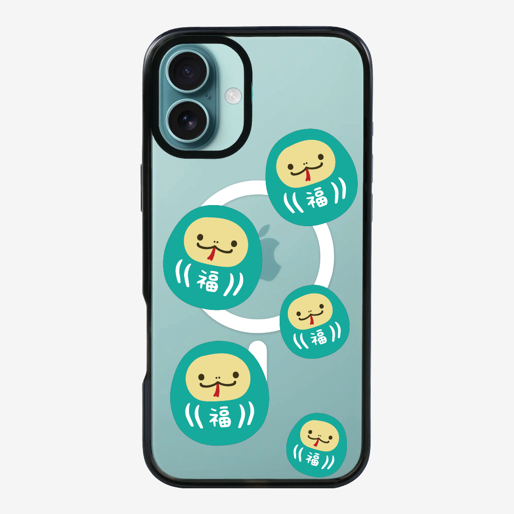 Green Daruma Phone Case