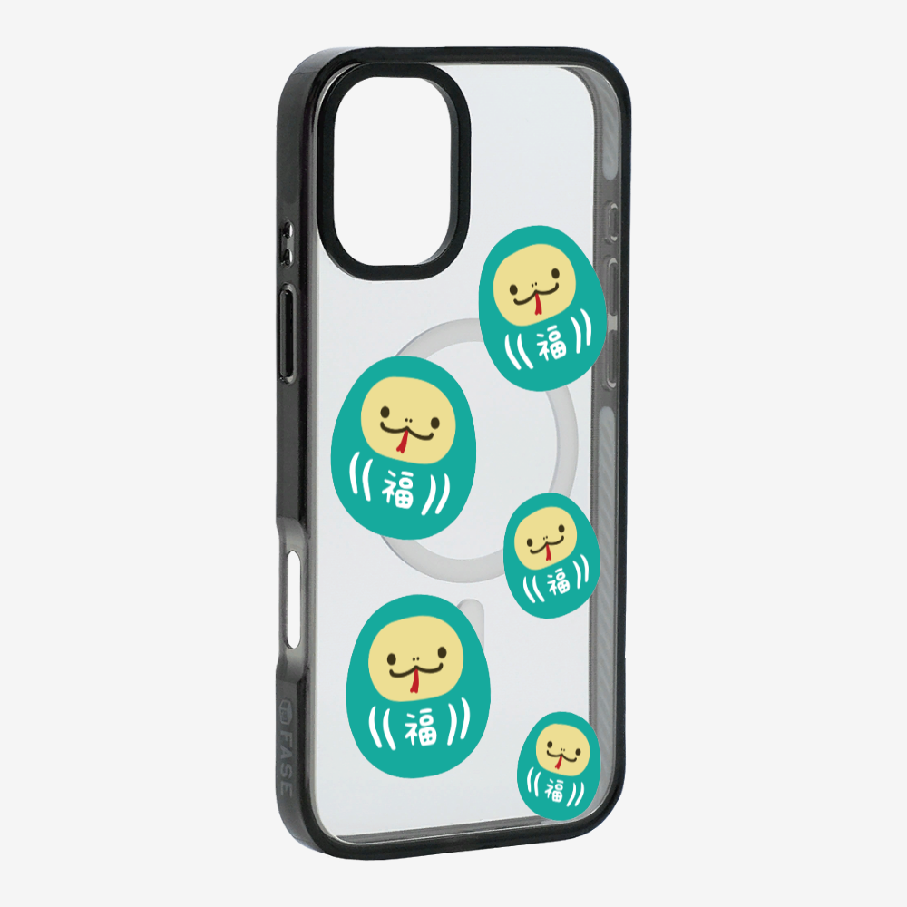 Green Daruma Phone Case