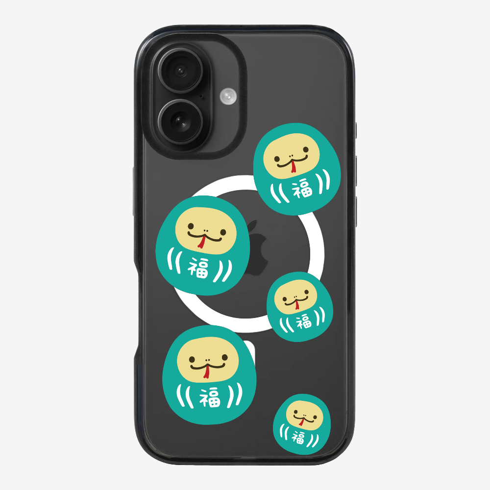 Green Daruma Phone Case