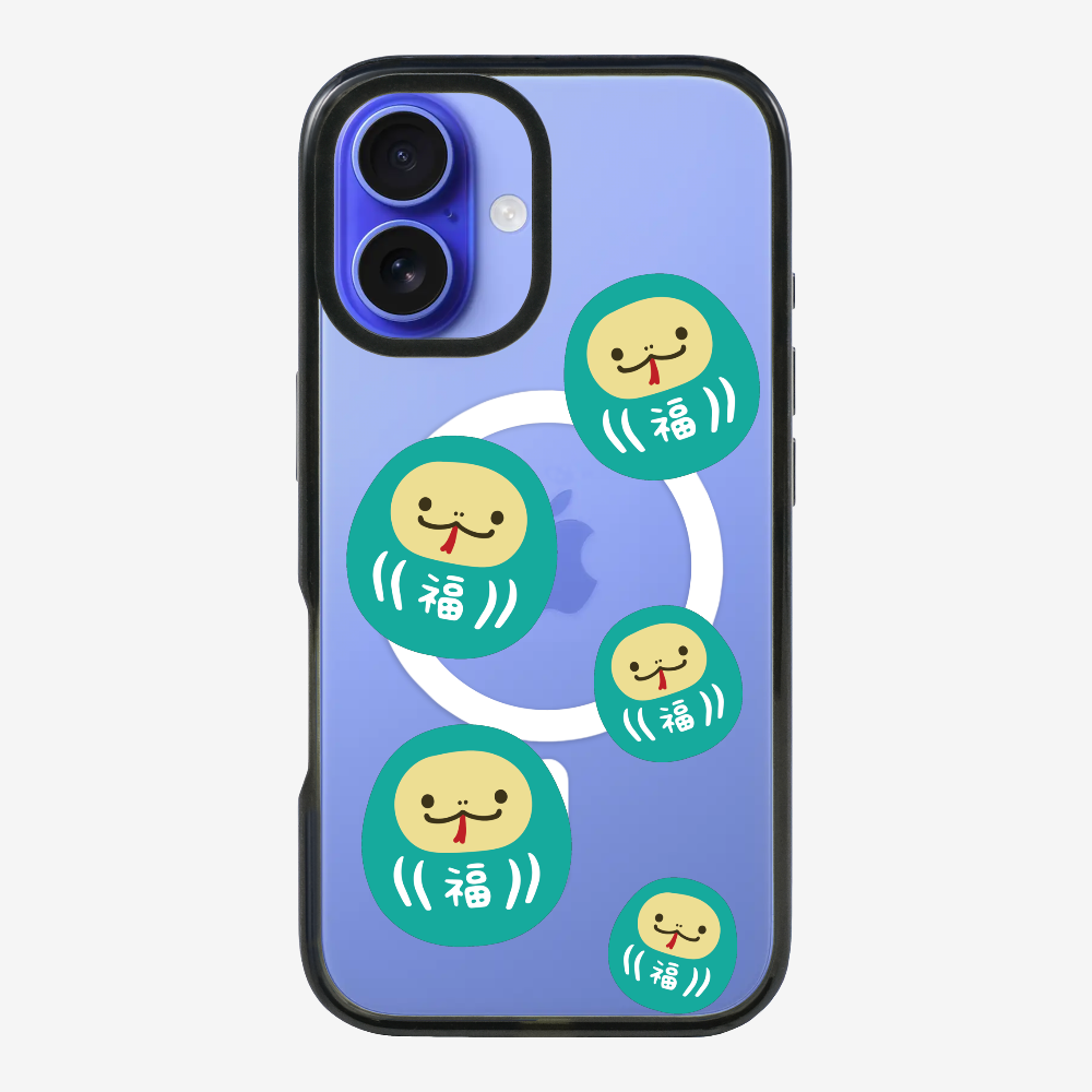 Green Daruma Phone Case