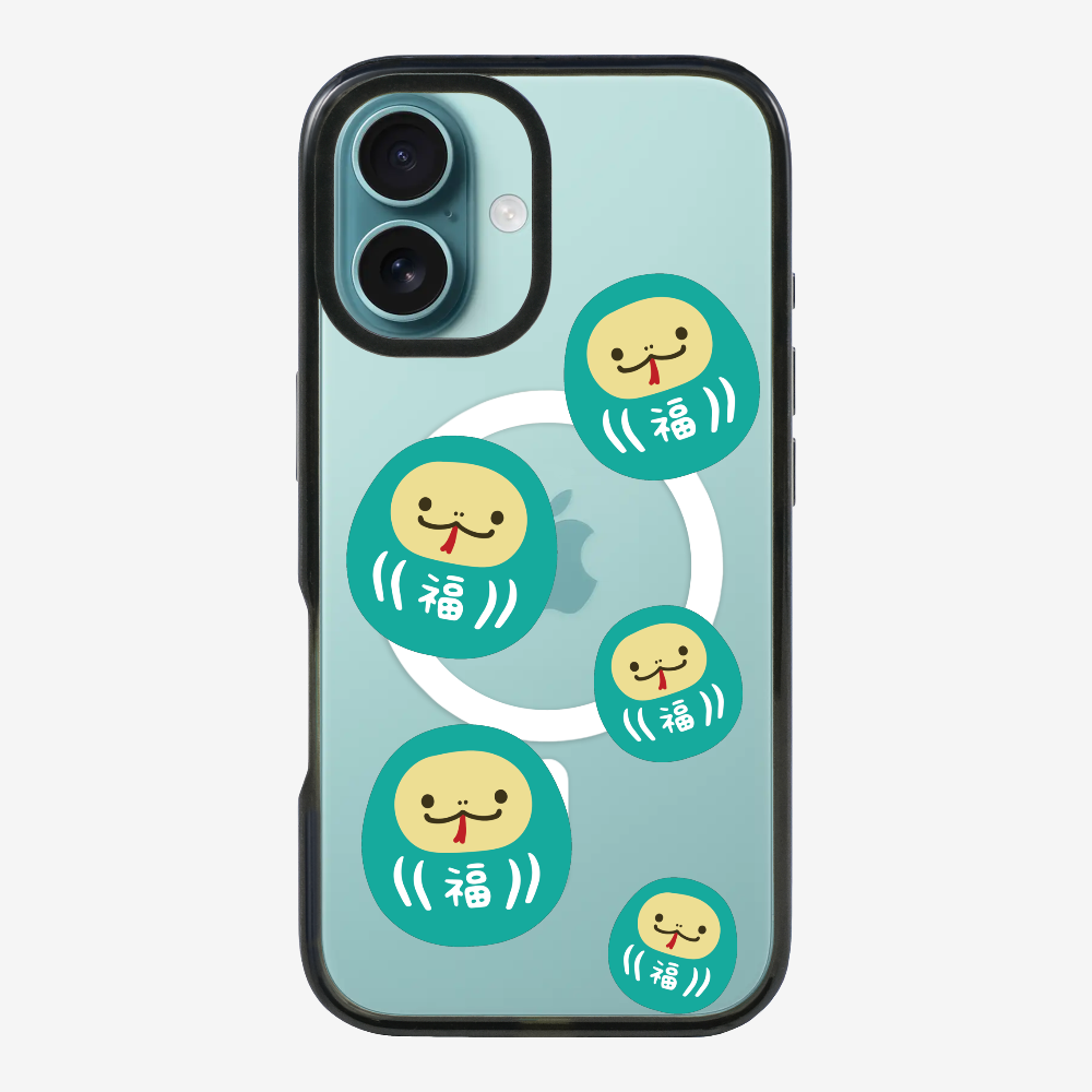 Green Daruma Phone Case