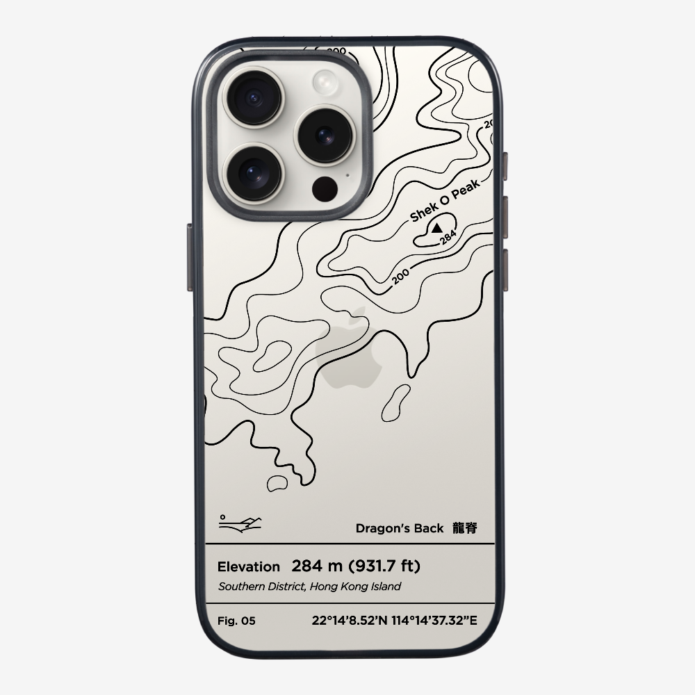 DragonsBack Contour (Black) Phone Case