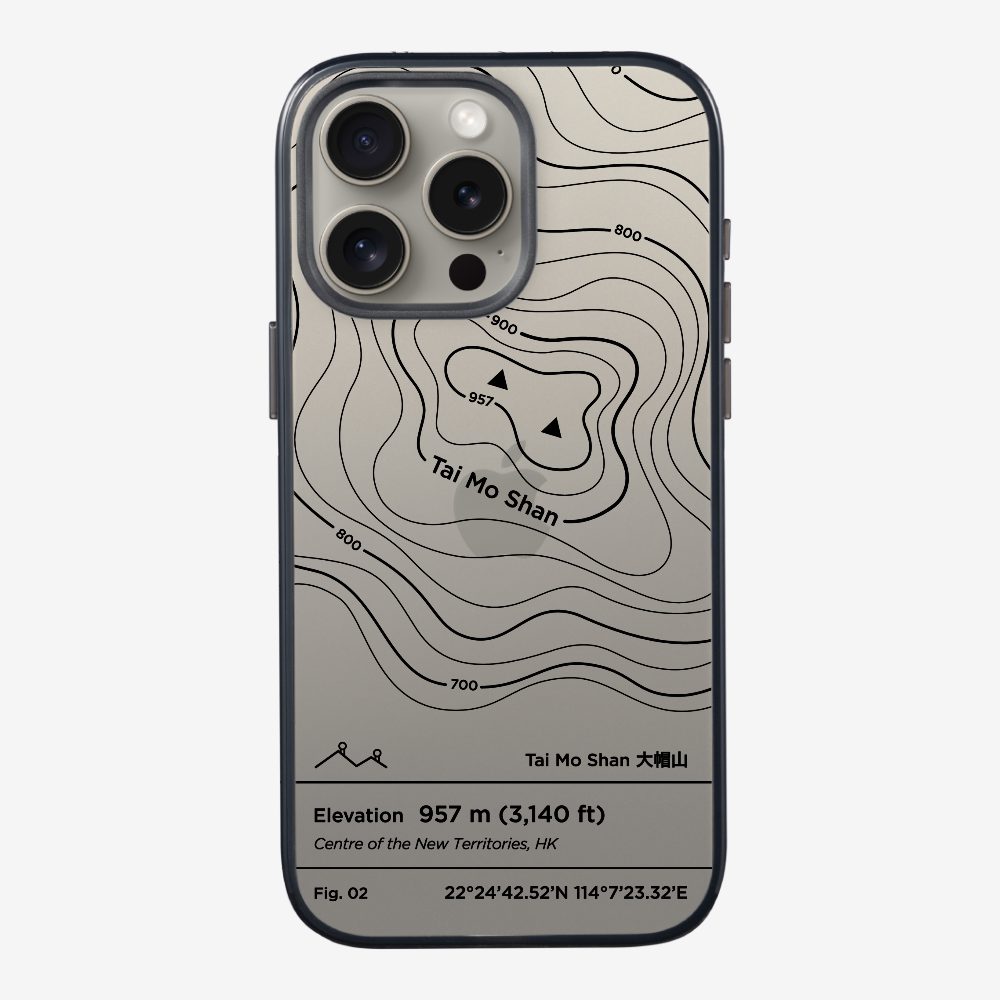 TaiMoShan Contour (Black) Phone Case