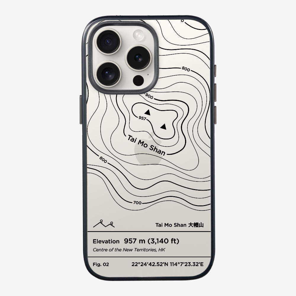 TaiMoShan Contour (Black) Phone Case