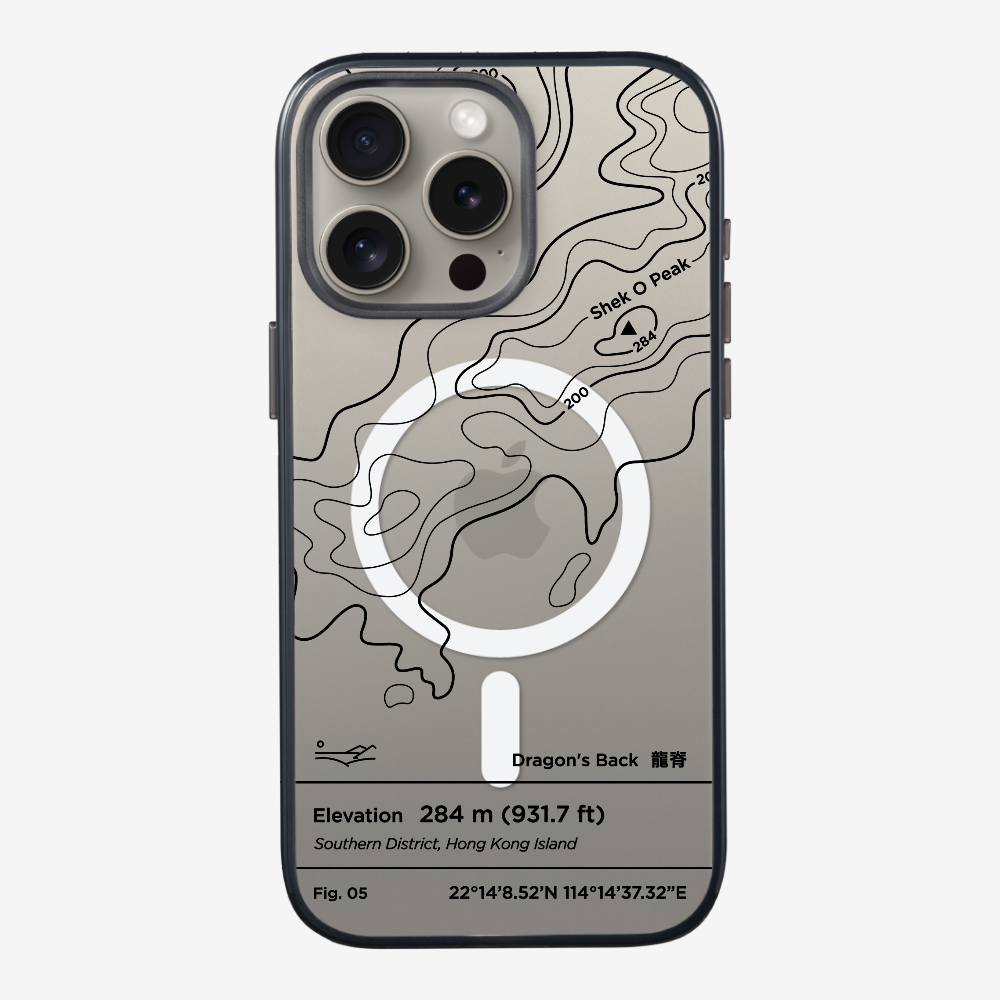 DragonsBack Contour (Black) Phone Case