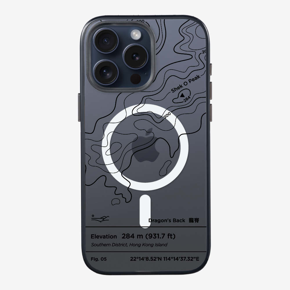 DragonsBack Contour (Black) Phone Case