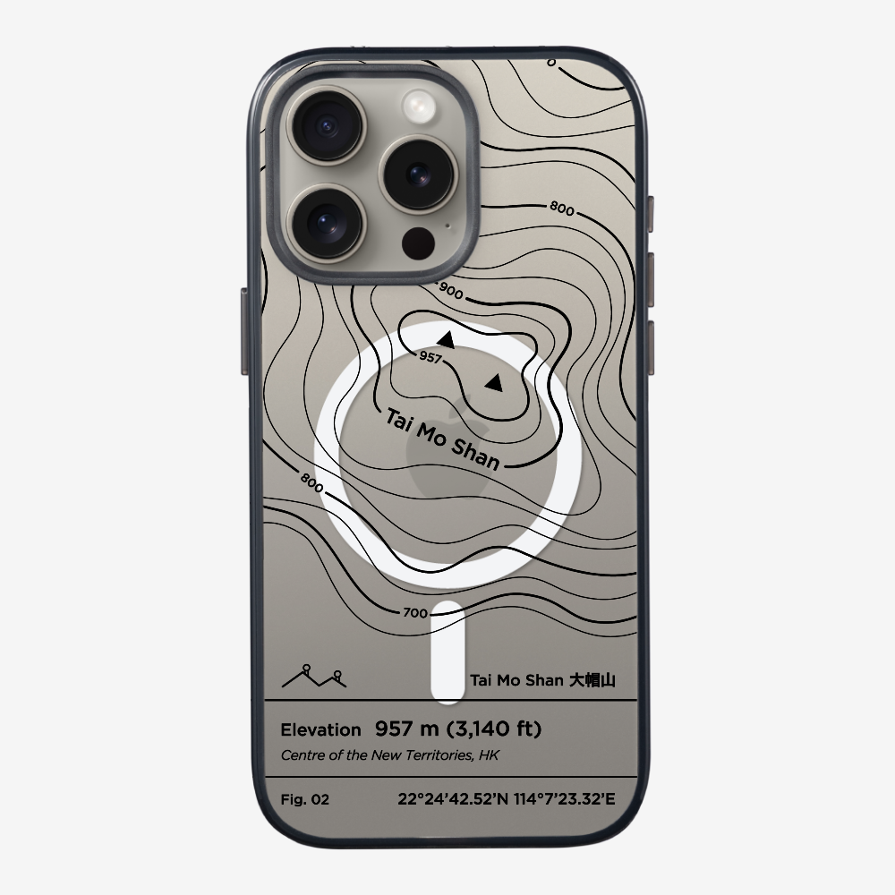 TaiMoShan Contour (Black) Phone Case