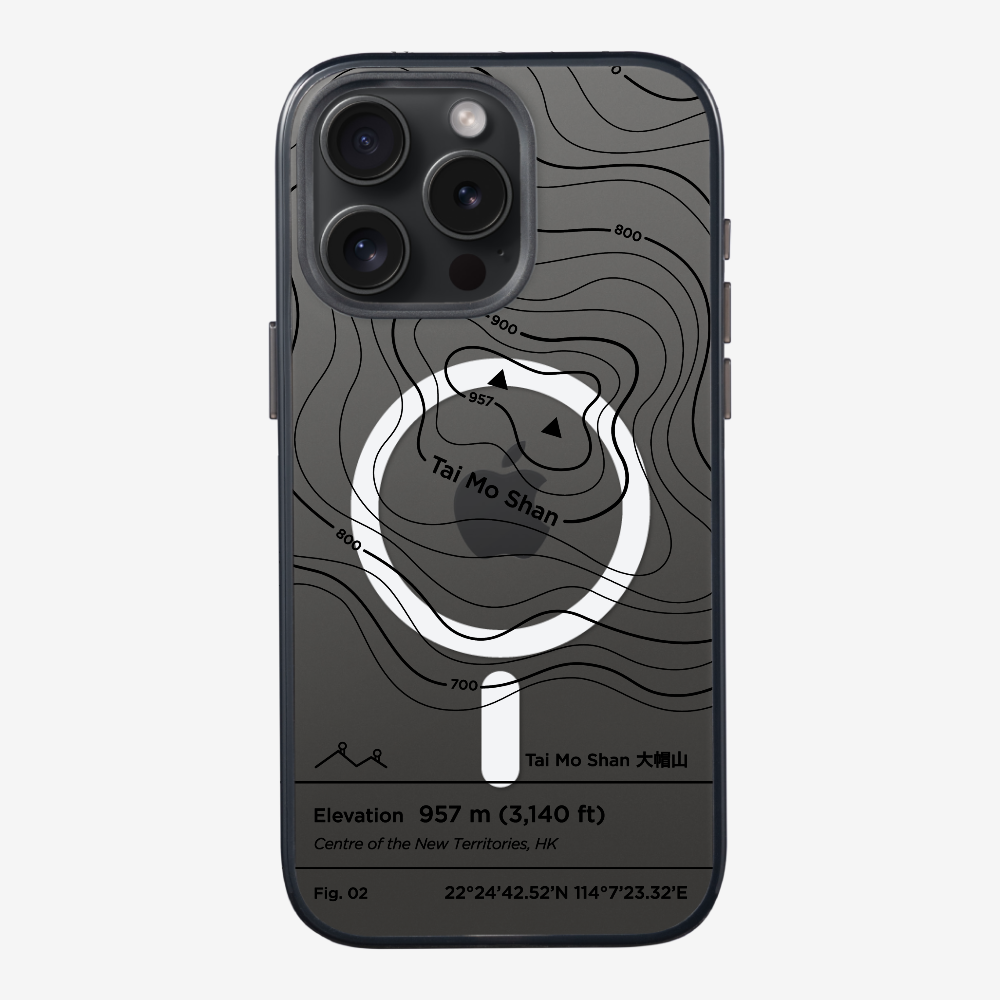 TaiMoShan Contour (Black) Phone Case