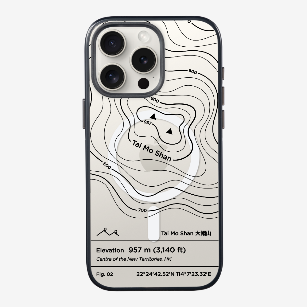 TaiMoShan Contour (Black) Phone Case