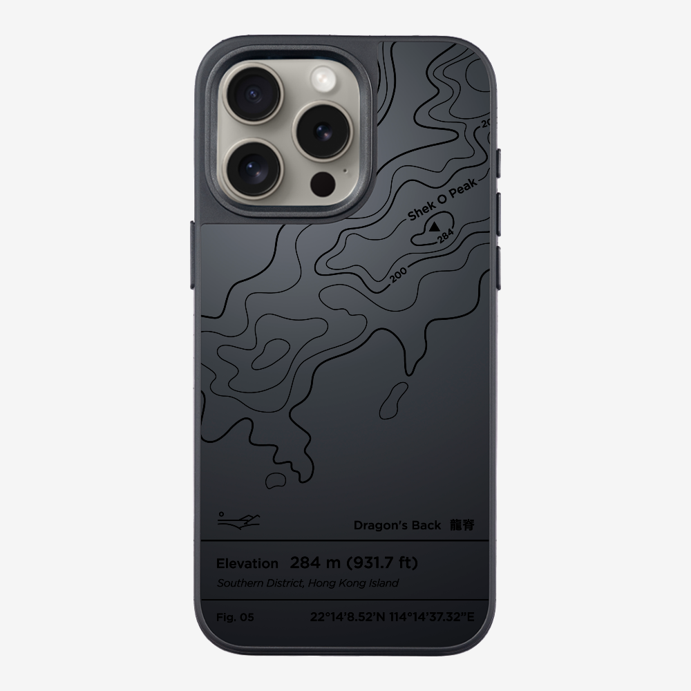 DragonsBack Contour (Black) Phone Case