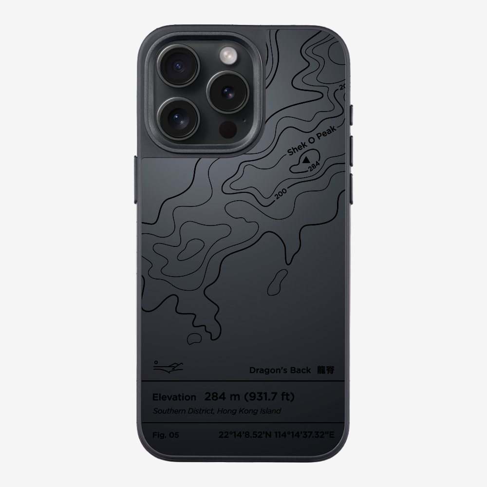 DragonsBack Contour (Black) Phone Case