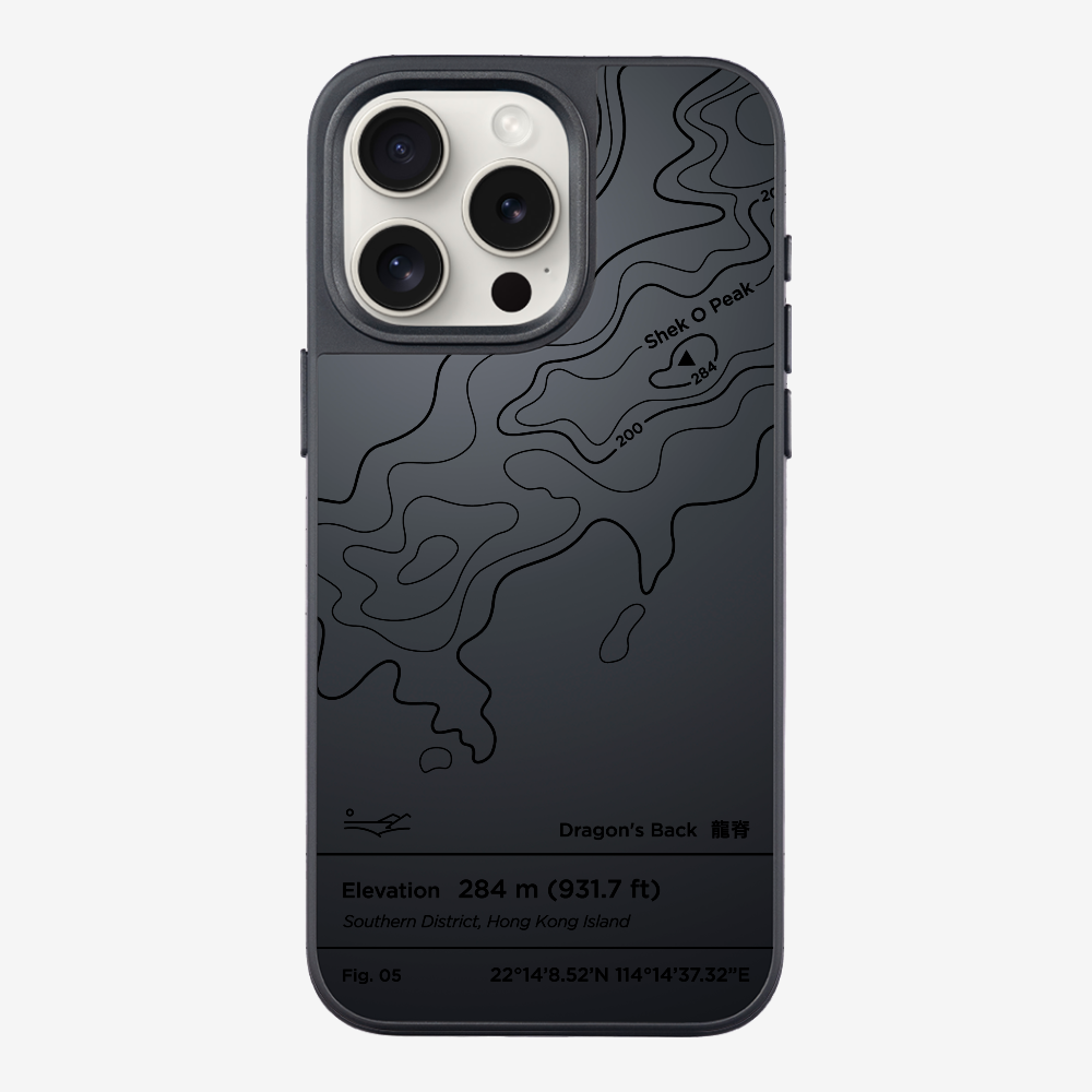 DragonsBack Contour (Black) Phone Case