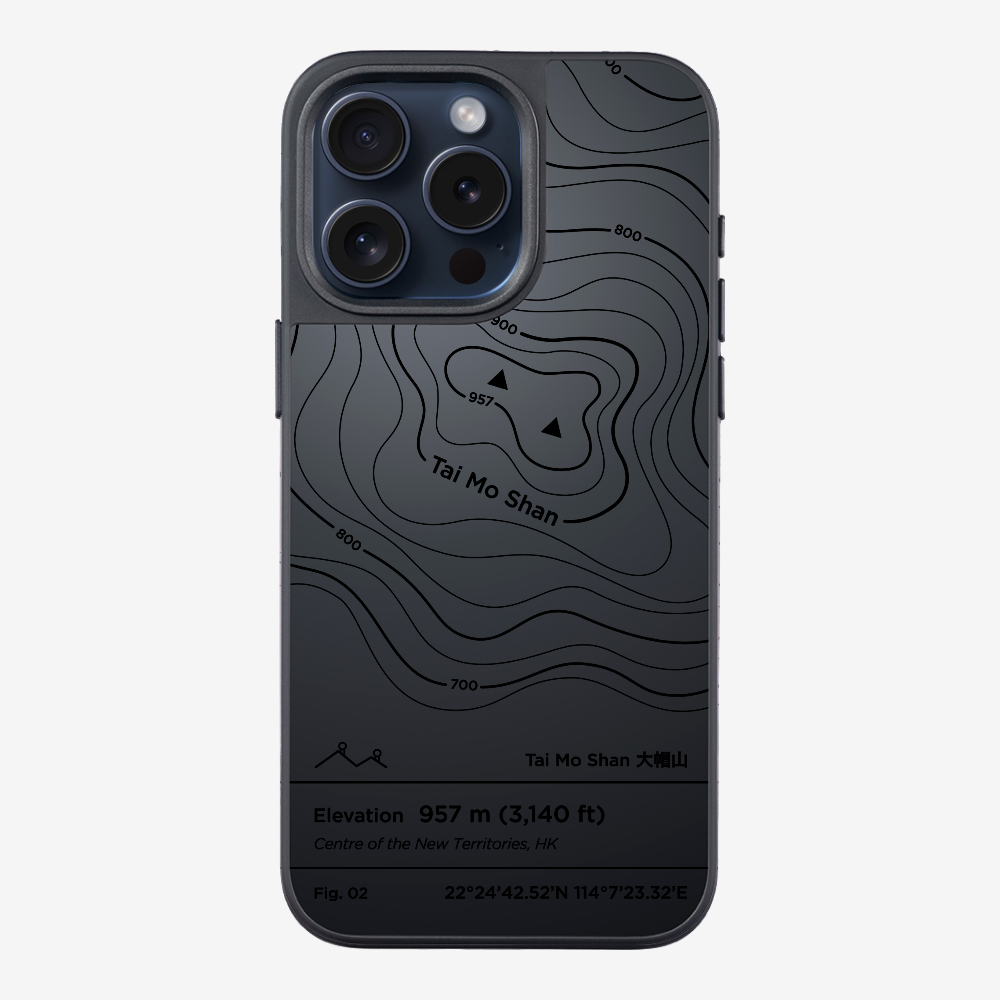 TaiMoShan Contour (Black) Phone Case