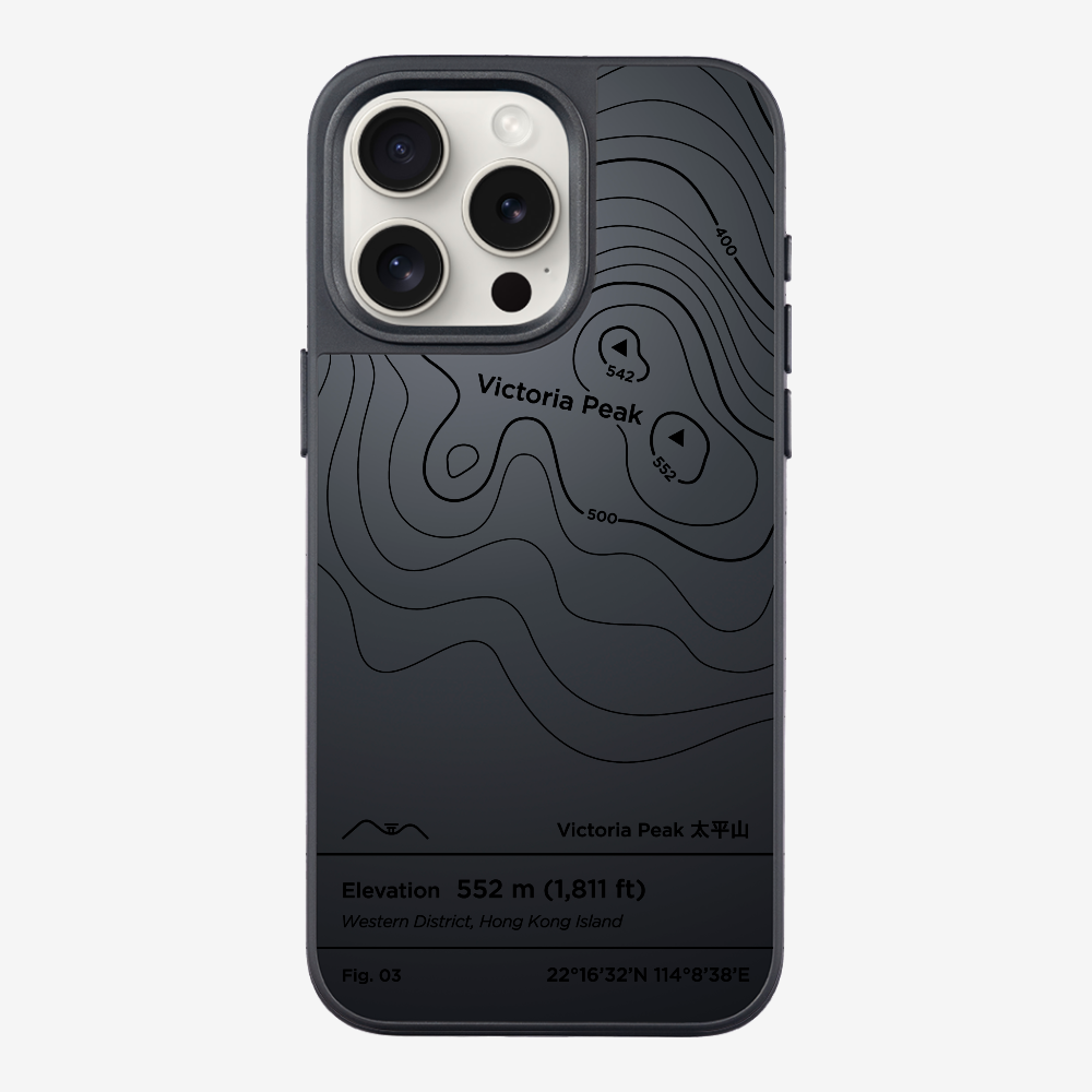 VictorialPeak Contour (Black) Phone Case