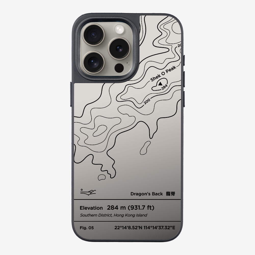 DragonsBack Contour (Black) Phone Case