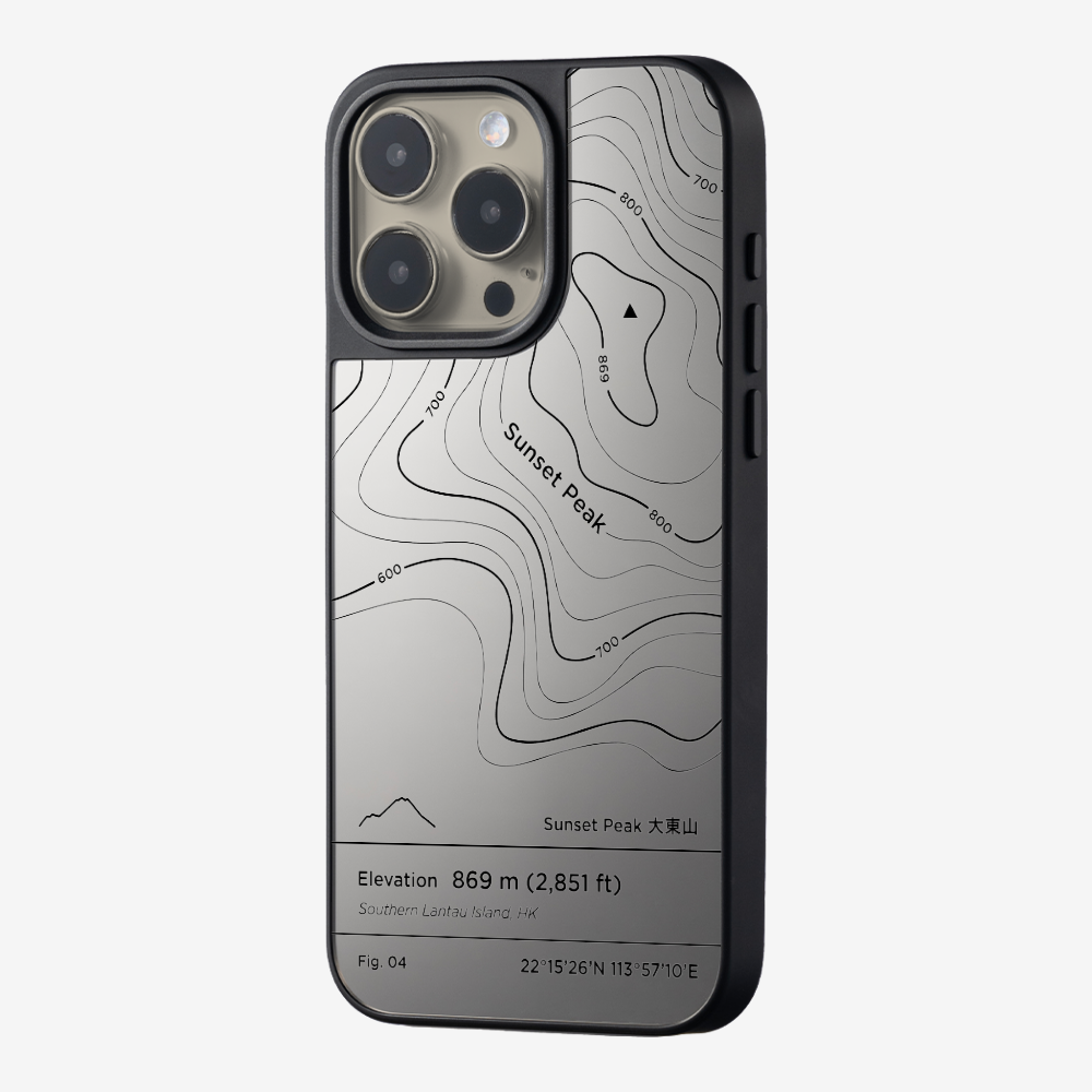 SunsetPeak Contour (Black) Phone Case