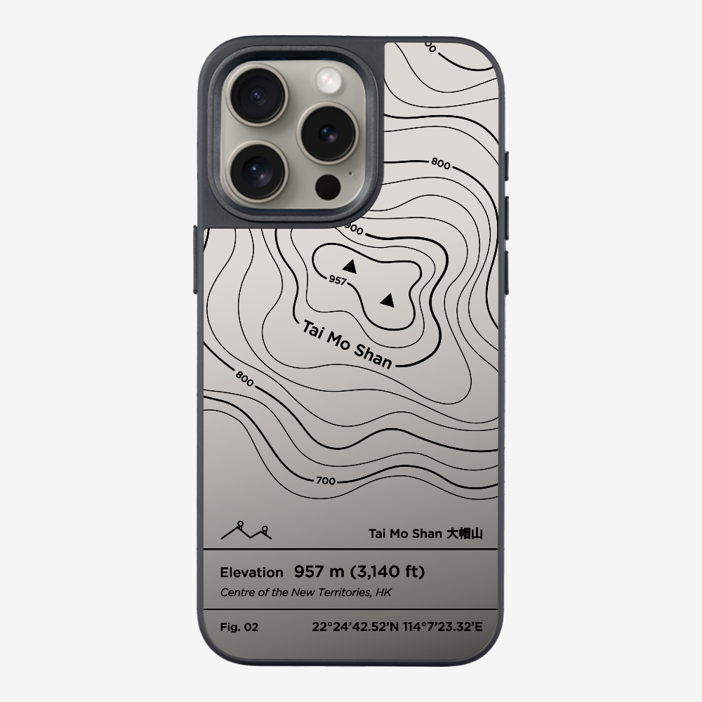 TaiMoShan Contour (Black) Phone Case