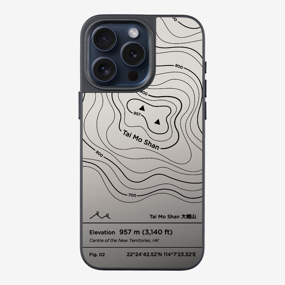 TaiMoShan Contour (Black) Phone Case