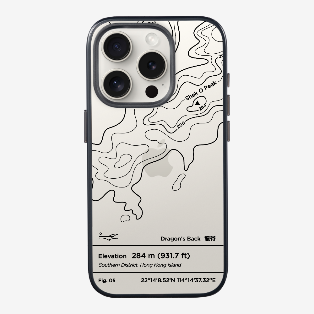 DragonsBack Contour (Black) Phone Case