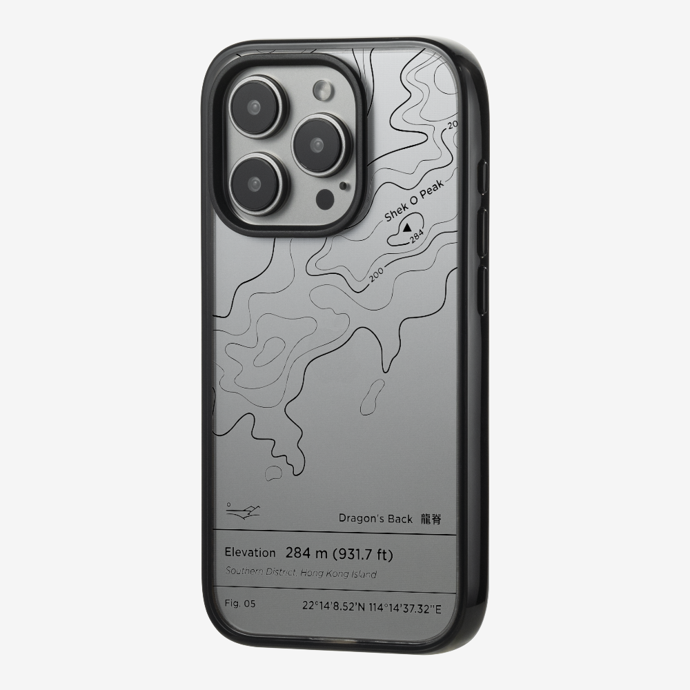 DragonsBack Contour (Black) Phone Case