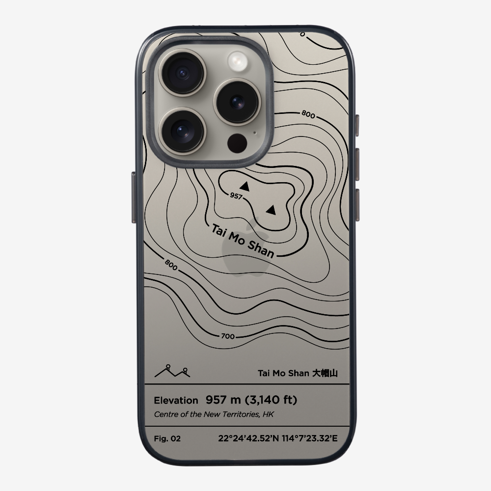 TaiMoShan Contour (Black) Phone Case