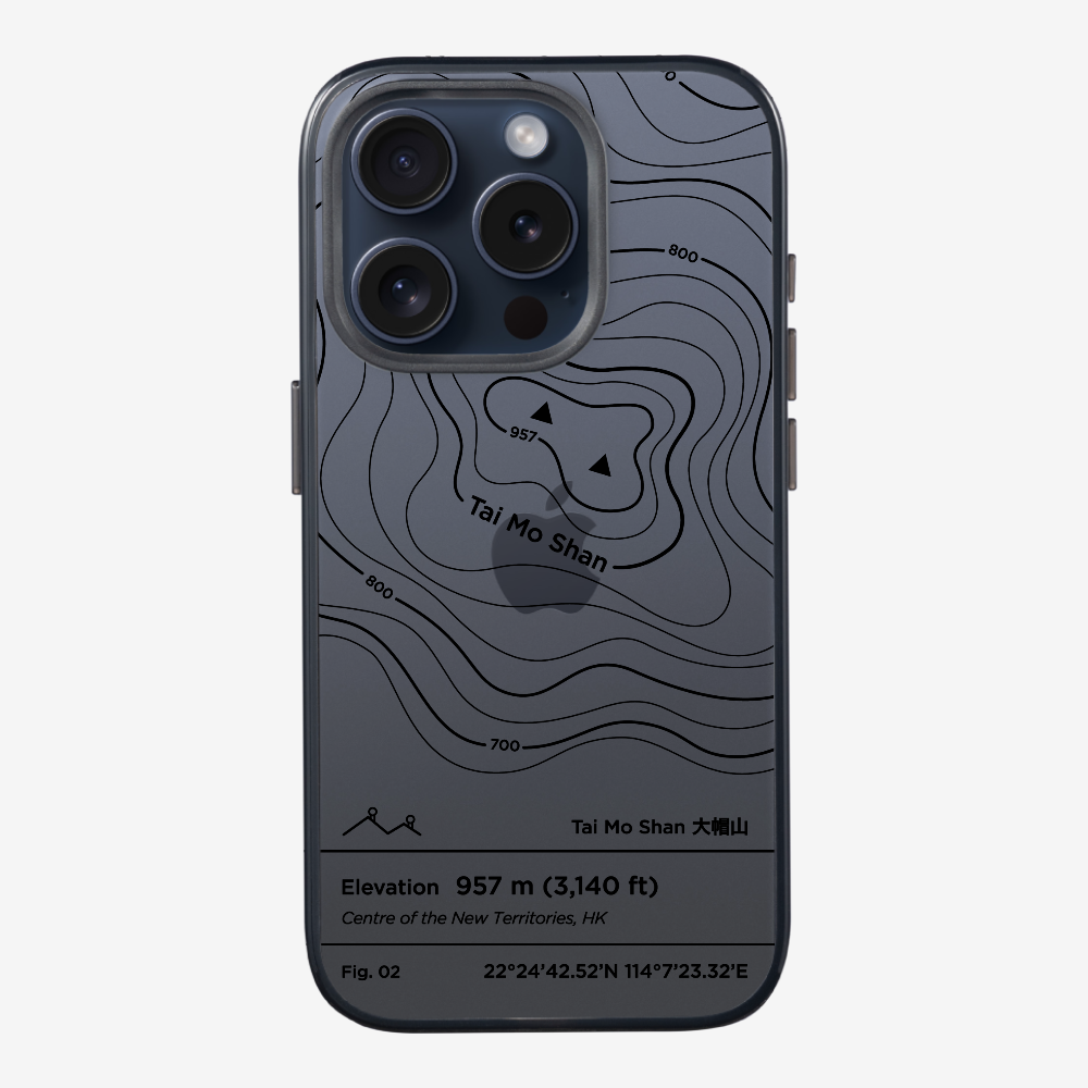 TaiMoShan Contour (Black) Phone Case