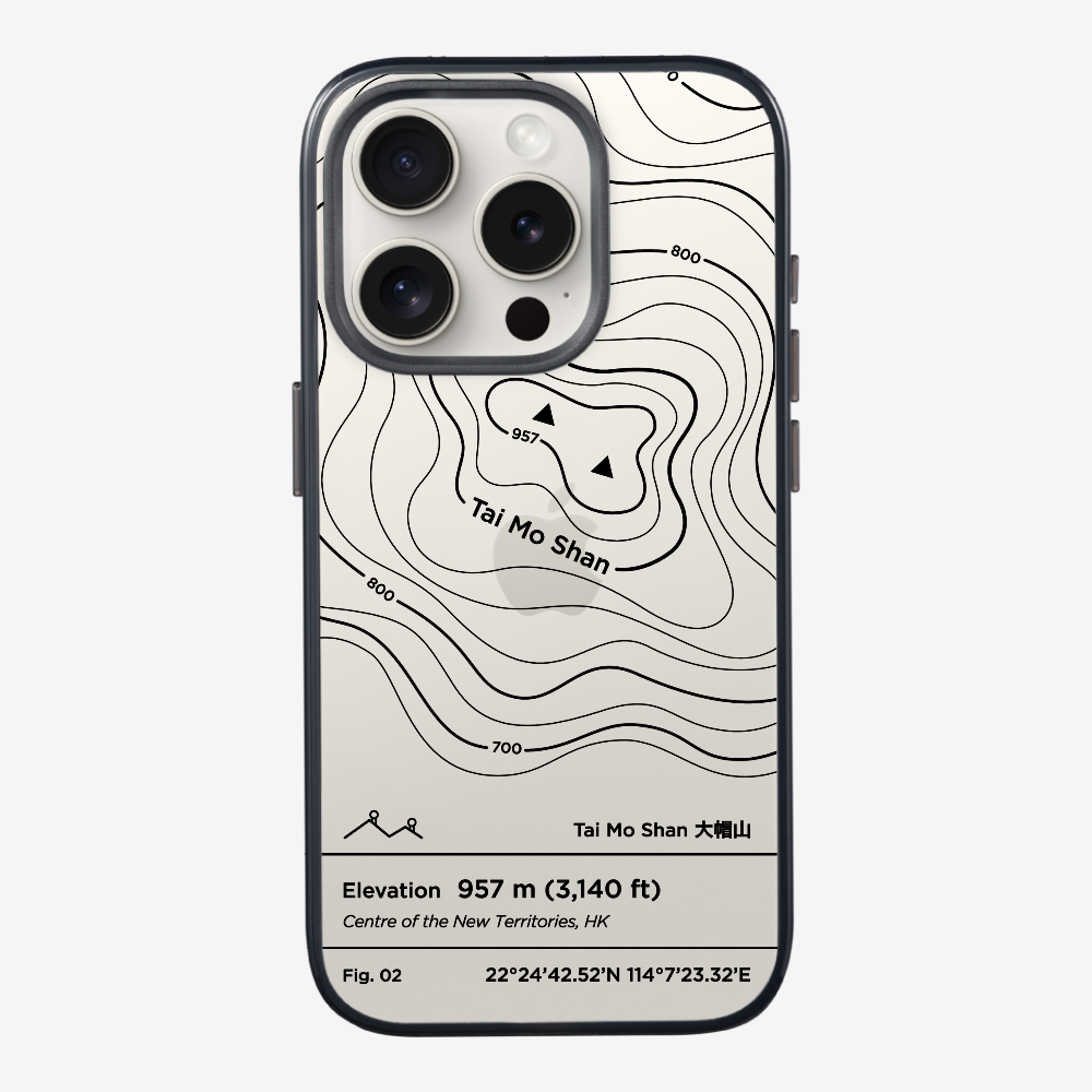 TaiMoShan Contour (Black) Phone Case