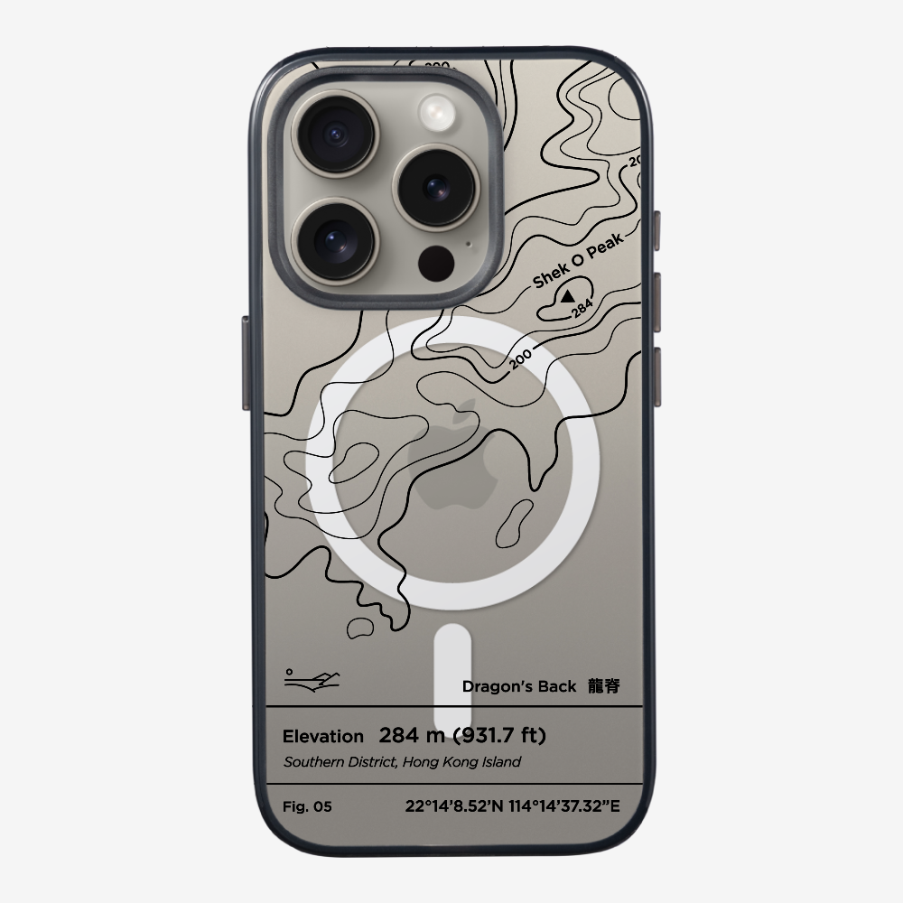 DragonsBack Contour (Black) Phone Case