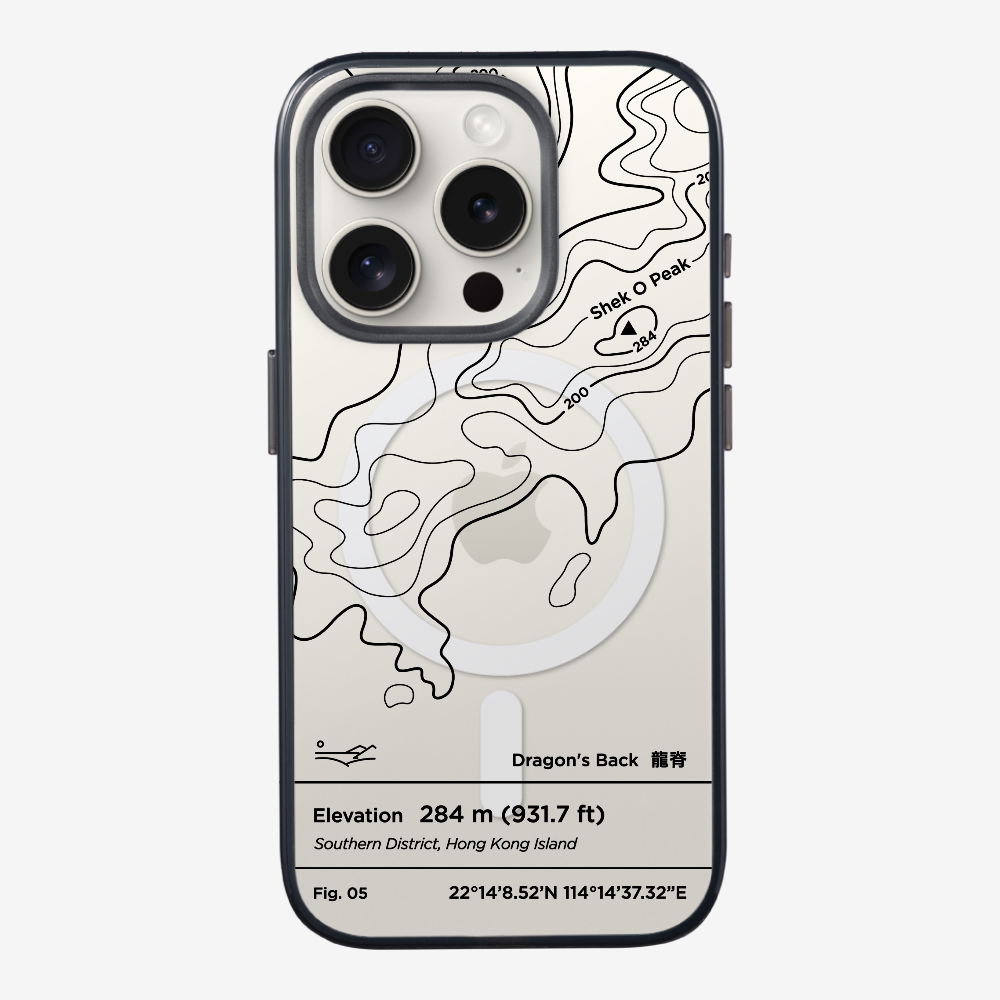 DragonsBack Contour (Black) Phone Case