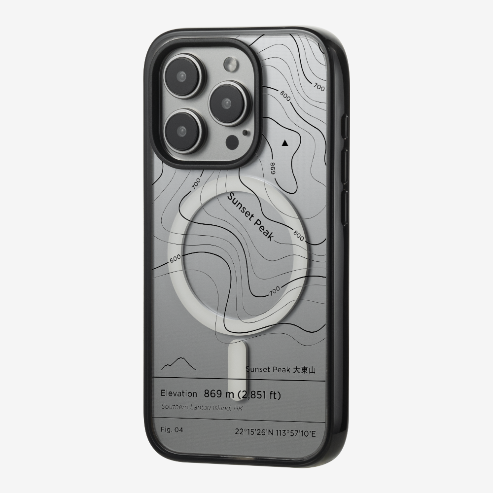 SunsetPeak Contour (Black) Phone Case