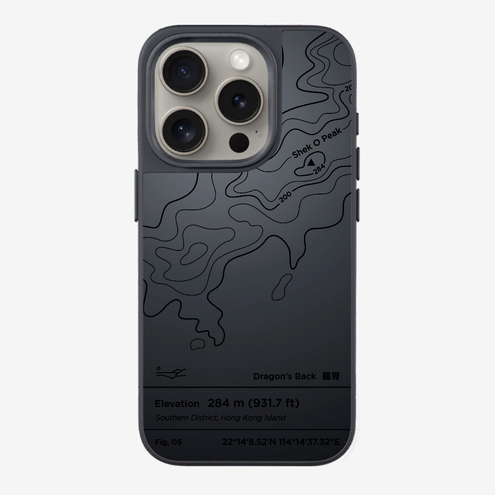 DragonsBack Contour (Black) Phone Case