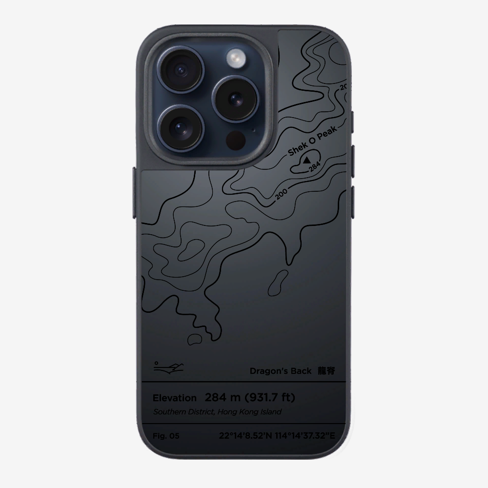 DragonsBack Contour (Black) Phone Case