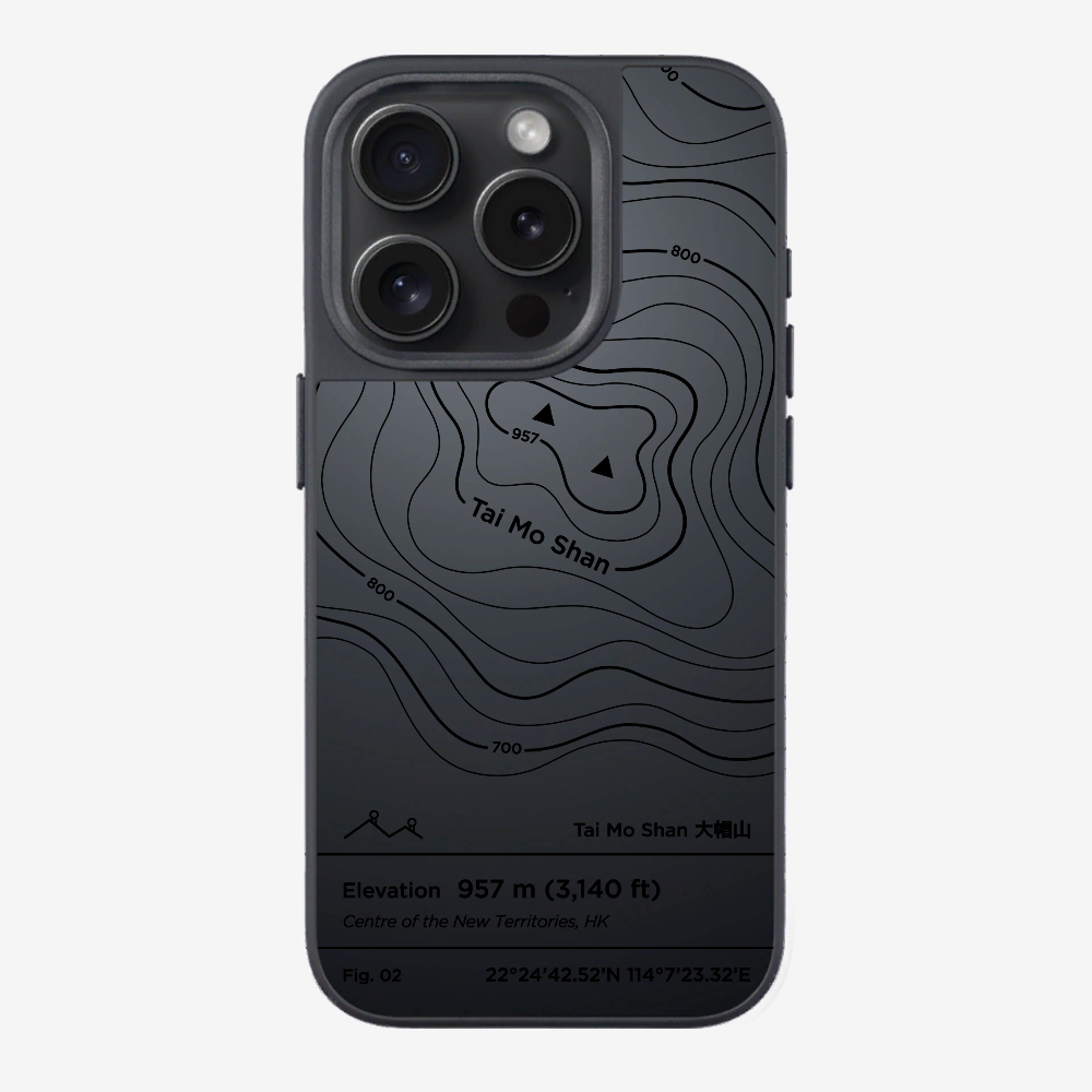 TaiMoShan Contour (Black) Phone Case