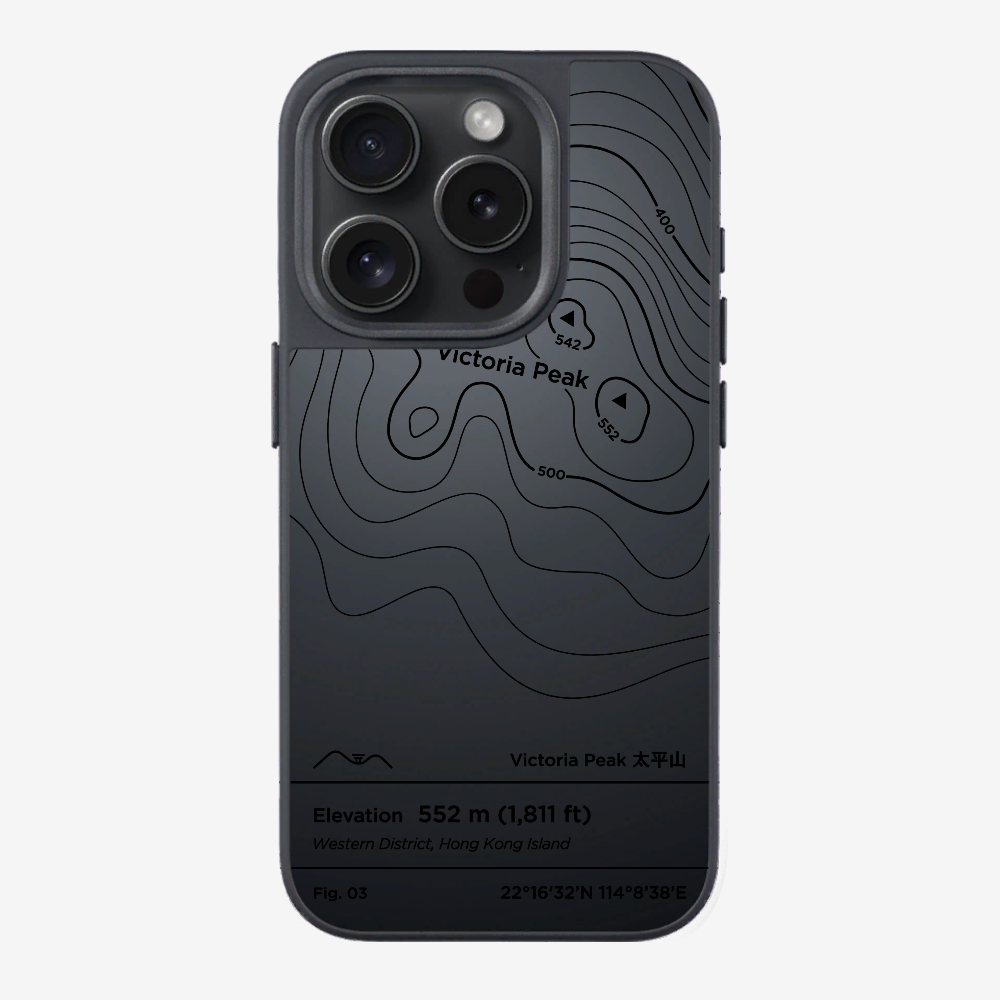 VictorialPeak Contour (Black) Phone Case