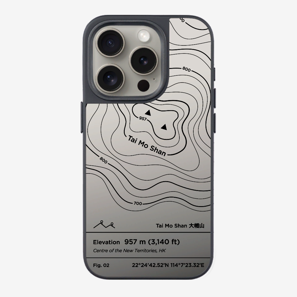 TaiMoShan Contour (Black) Phone Case