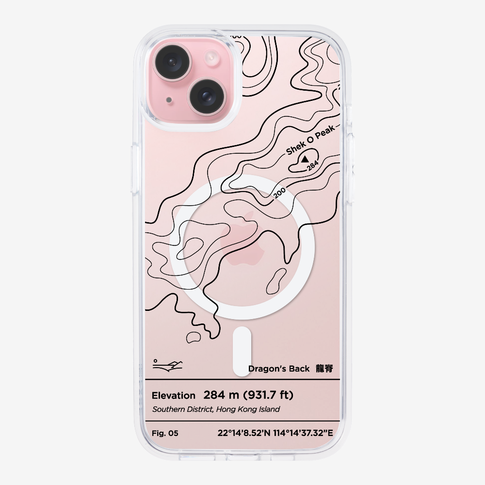 DragonsBack Contour (Black) Phone Case