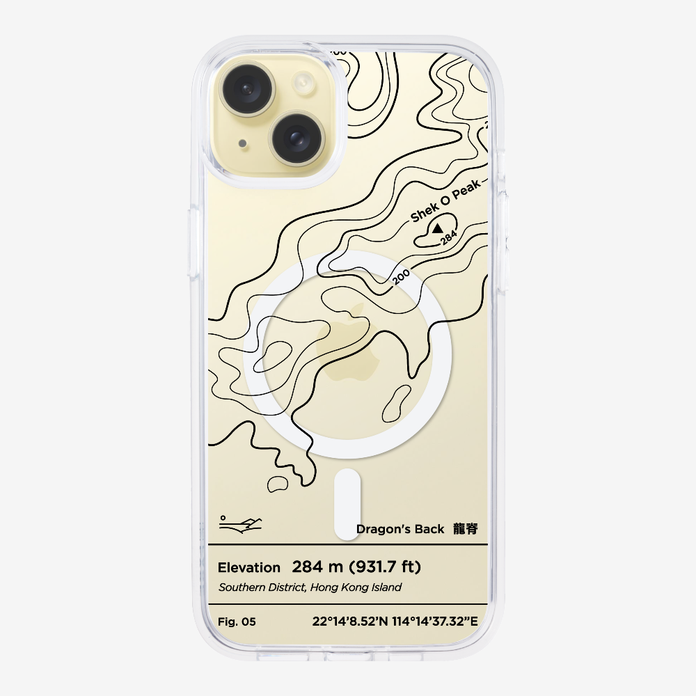 DragonsBack Contour (Black) Phone Case