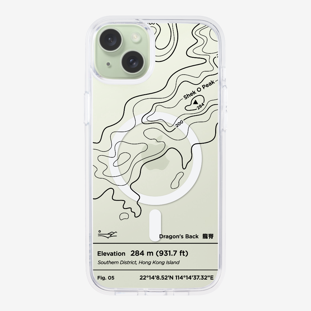 DragonsBack Contour (Black) Phone Case