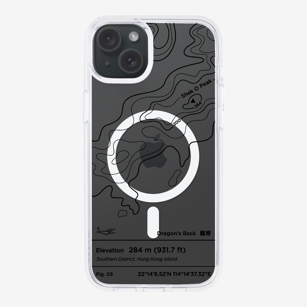 DragonsBack Contour (Black) Phone Case