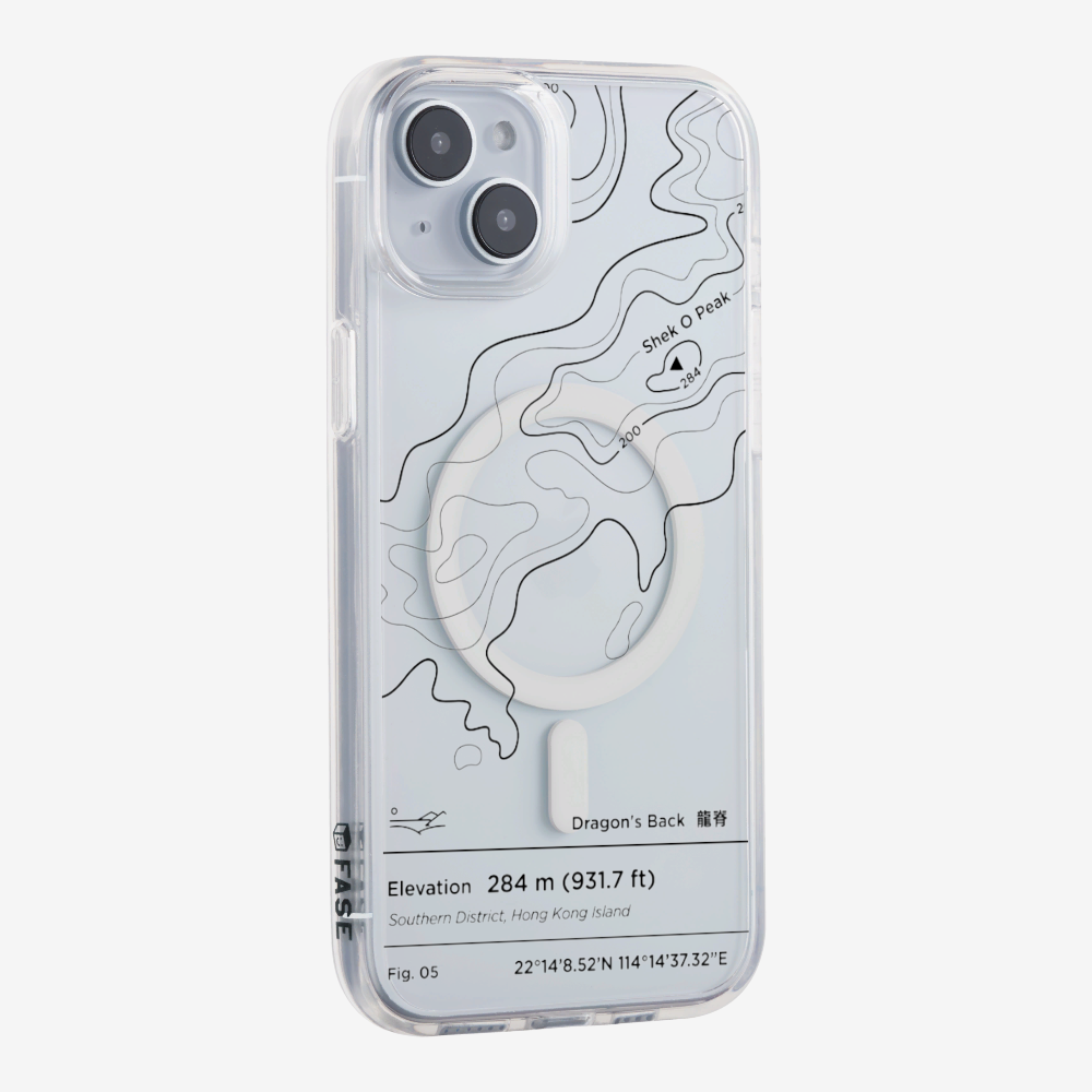 DragonsBack Contour (Black) Phone Case