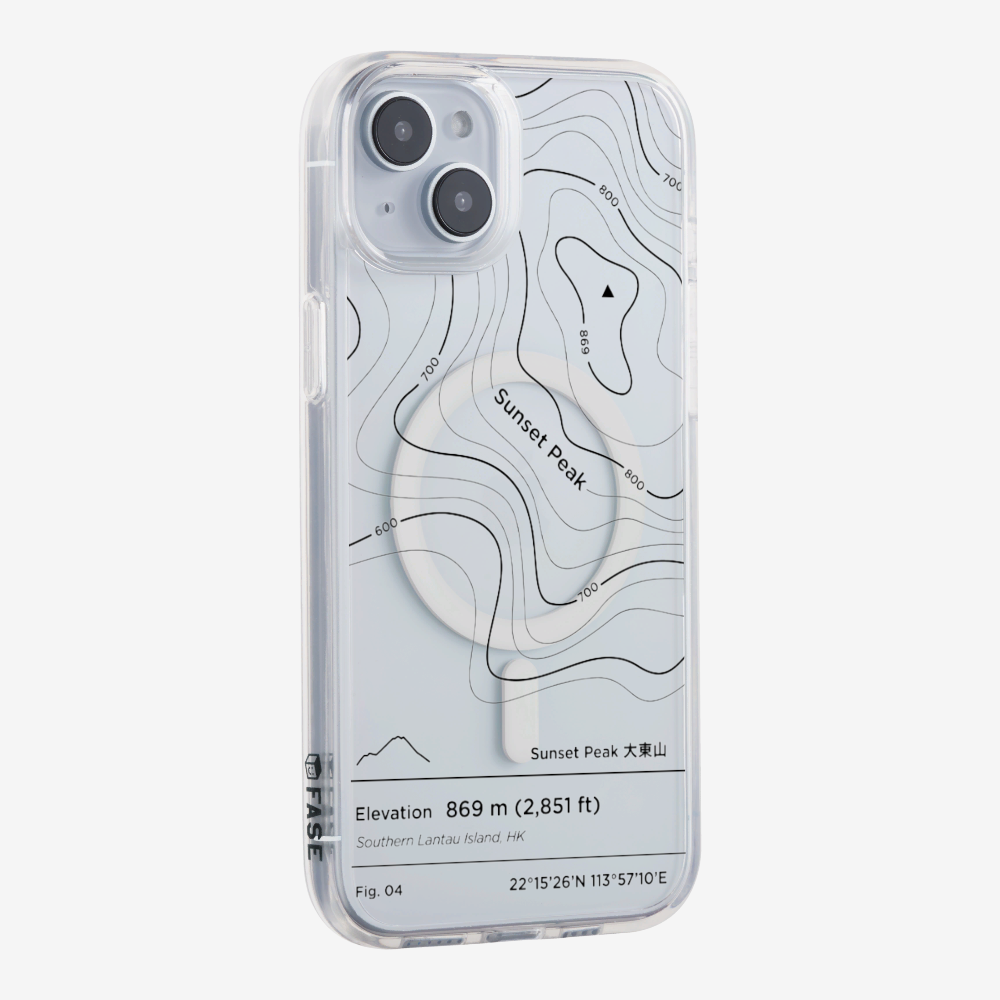 SunsetPeak Contour (Black) Phone Case