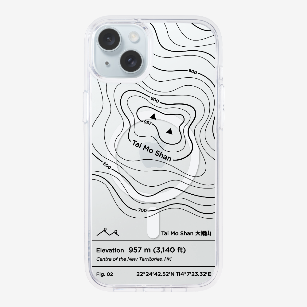 TaiMoShan Contour (Black) Phone Case