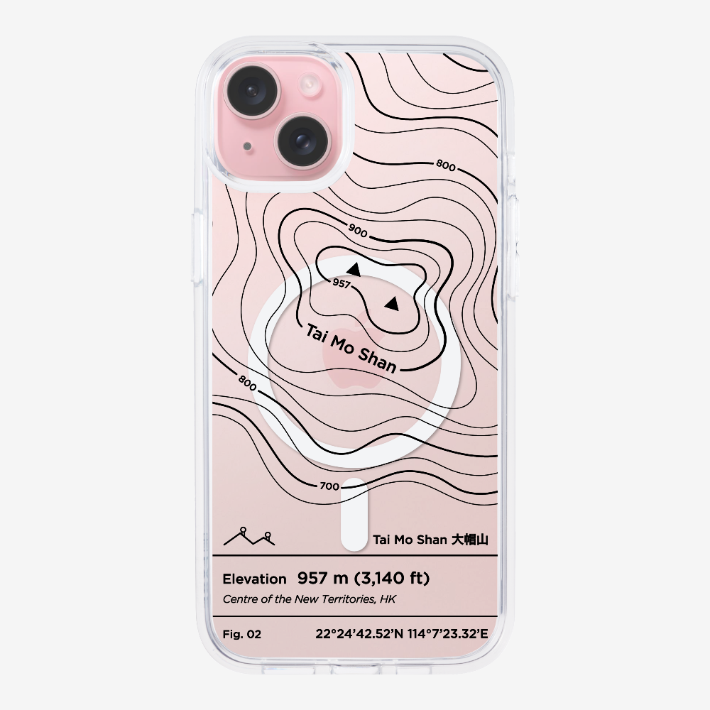 TaiMoShan Contour (Black) Phone Case