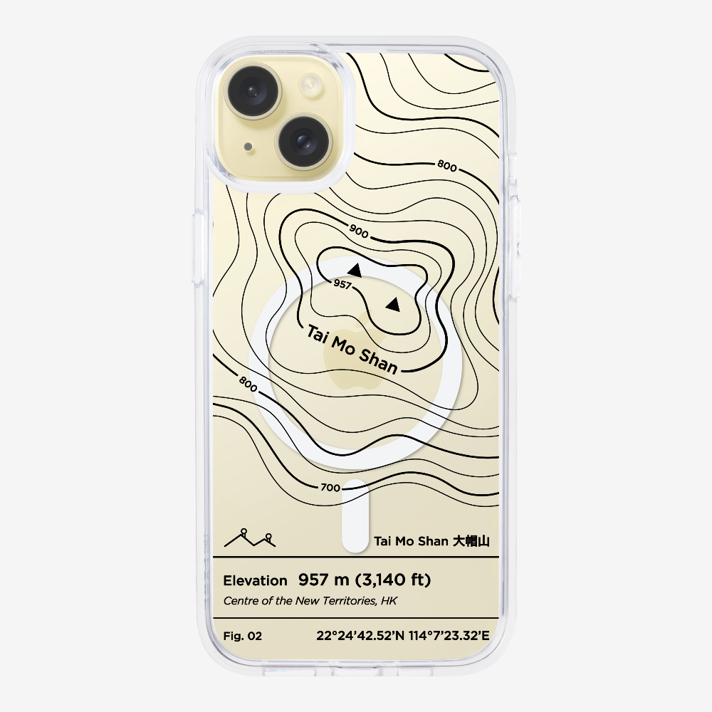 TaiMoShan Contour (Black) Phone Case