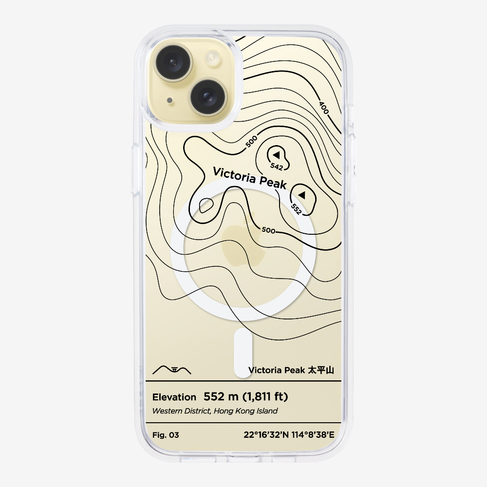 VictorialPeak Contour (Black) Phone Case