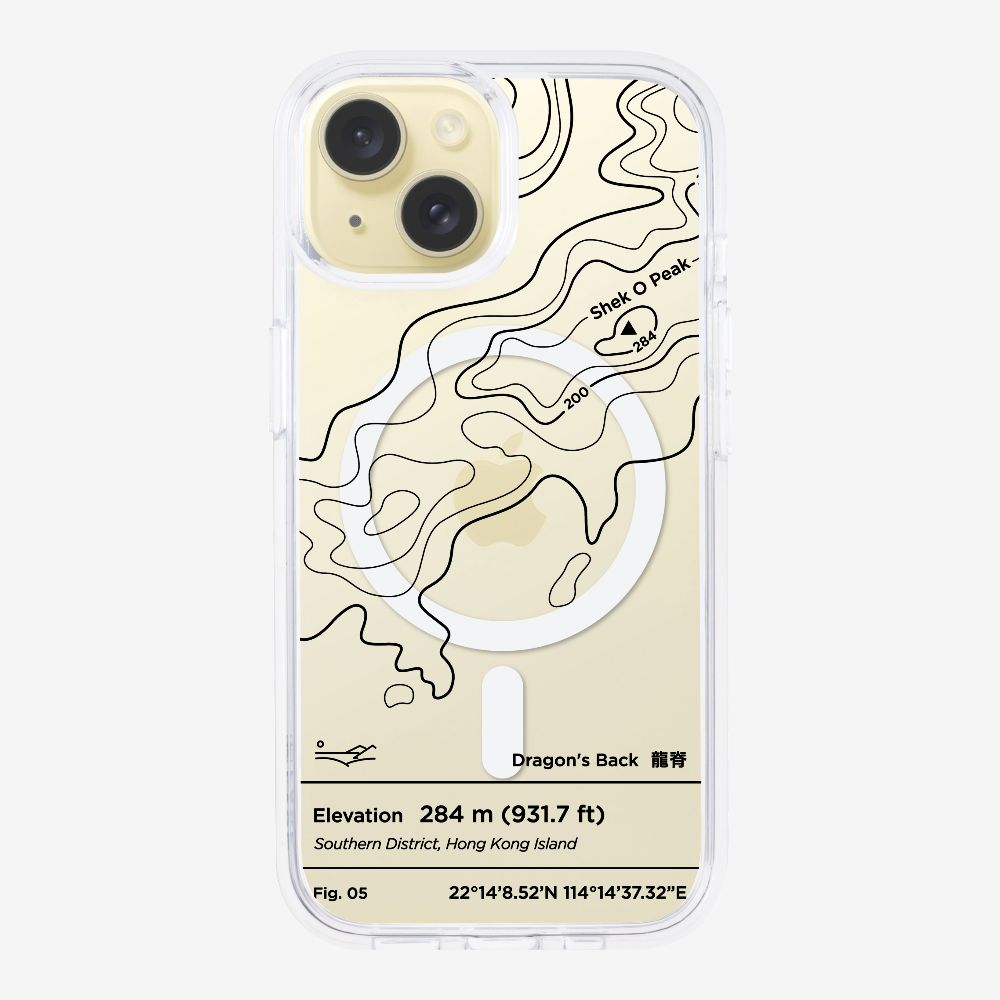 DragonsBack Contour (Black) Phone Case